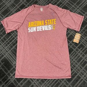 NEW NCAA Arizona St State Sun Devils T Shirt Men Large Athletic 42/44 MaroonNWT